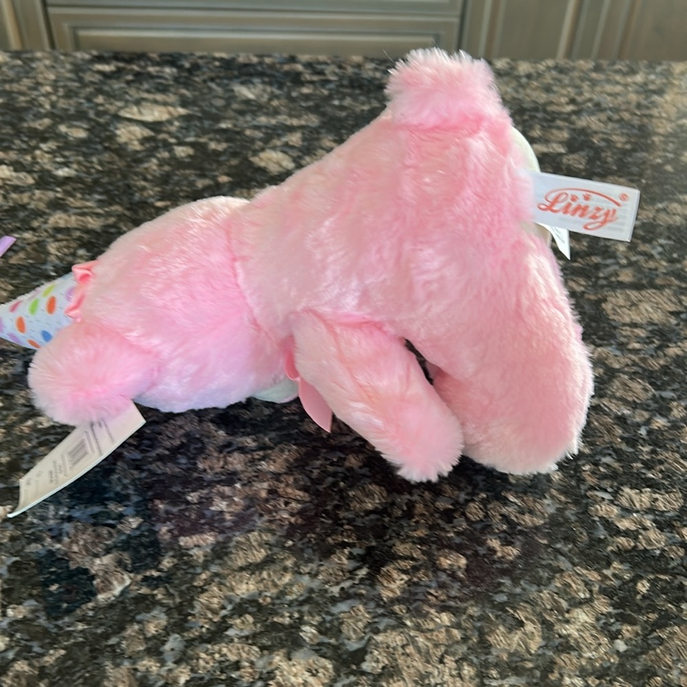 LINZY MUSCICAL HAPPY BIRTHDAY PINK TEDDY BEAR NWT - Picture 4 of 7